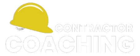 Contractor Coaching logo with yellow hard hat